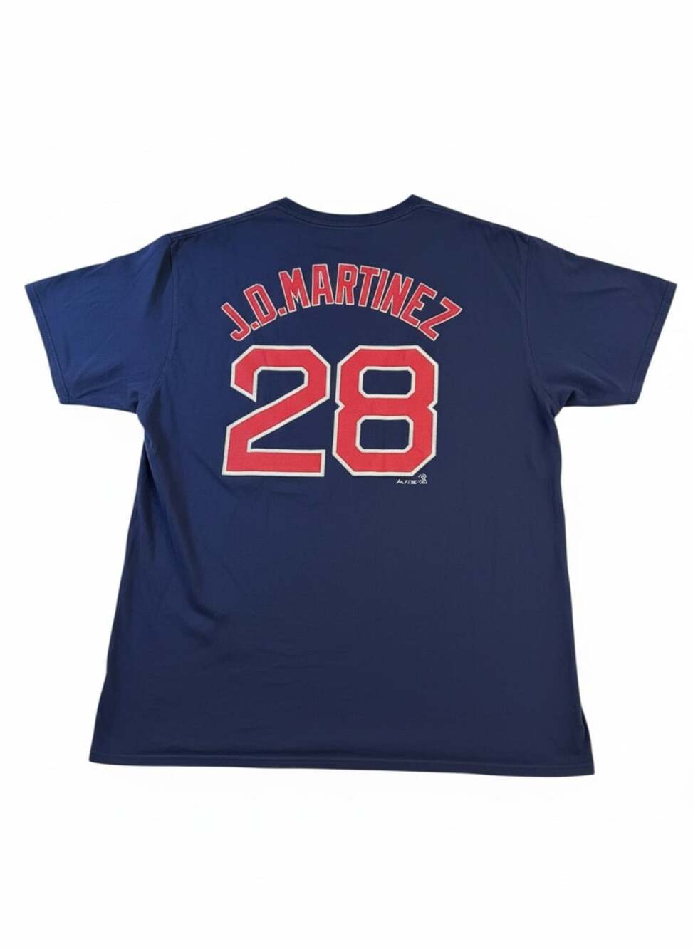 Majestic  J.D. Martinez #28 Red Sox 2018 World Series Champions T-Shirt  Navy